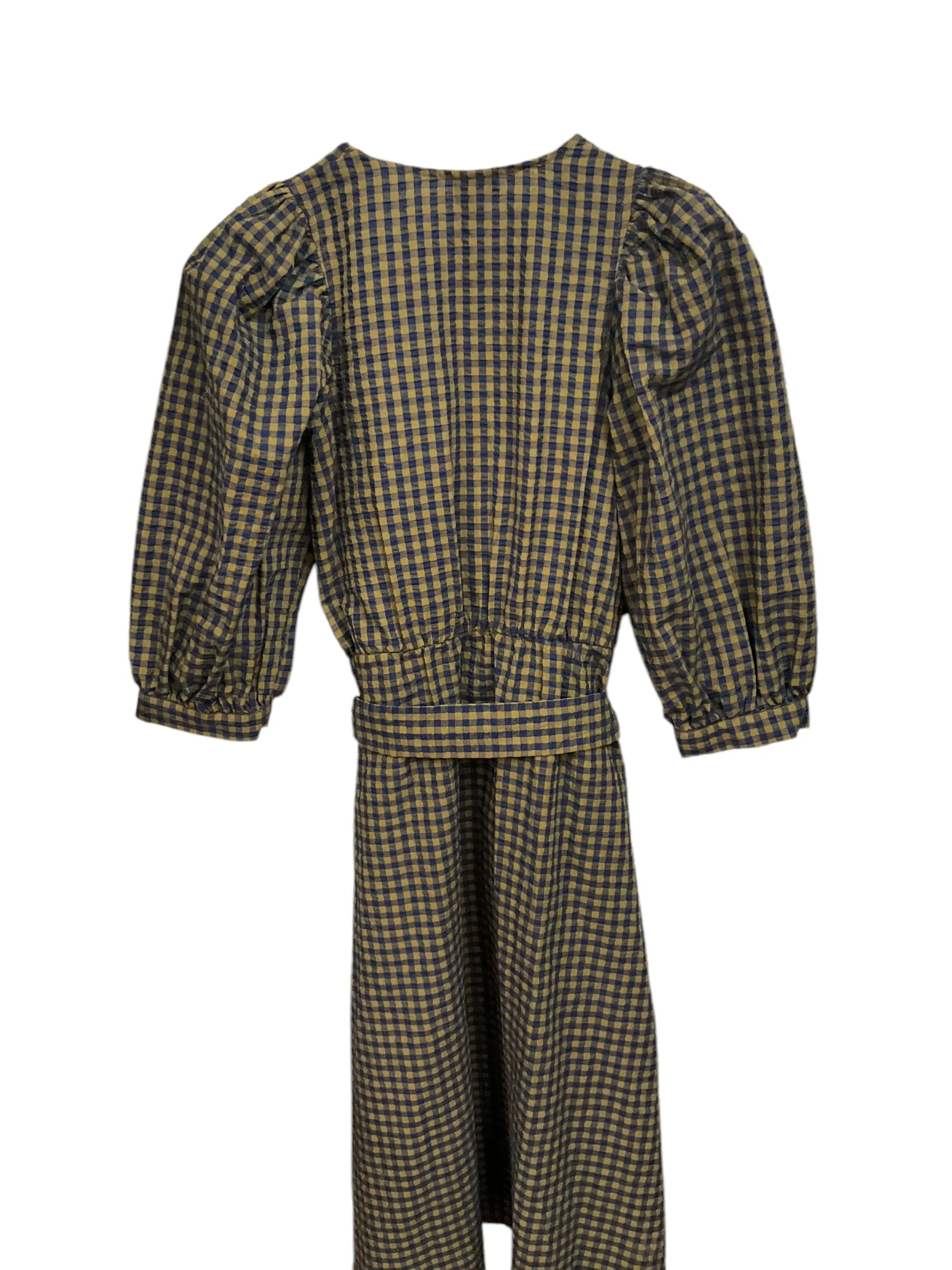Dress Casual Midi By A New Day In Plaid Pattern, Size: Xs