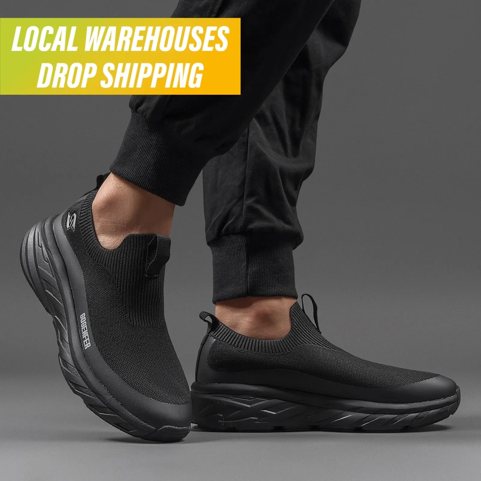 Dropshipping Men's Walking Shoes Comfortable Athletic Running Walking Sneakers Lightweight Workout Gym Shoes Casual Shoes