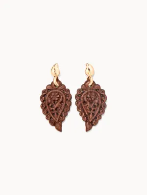 Earrings INDIA Snakewood