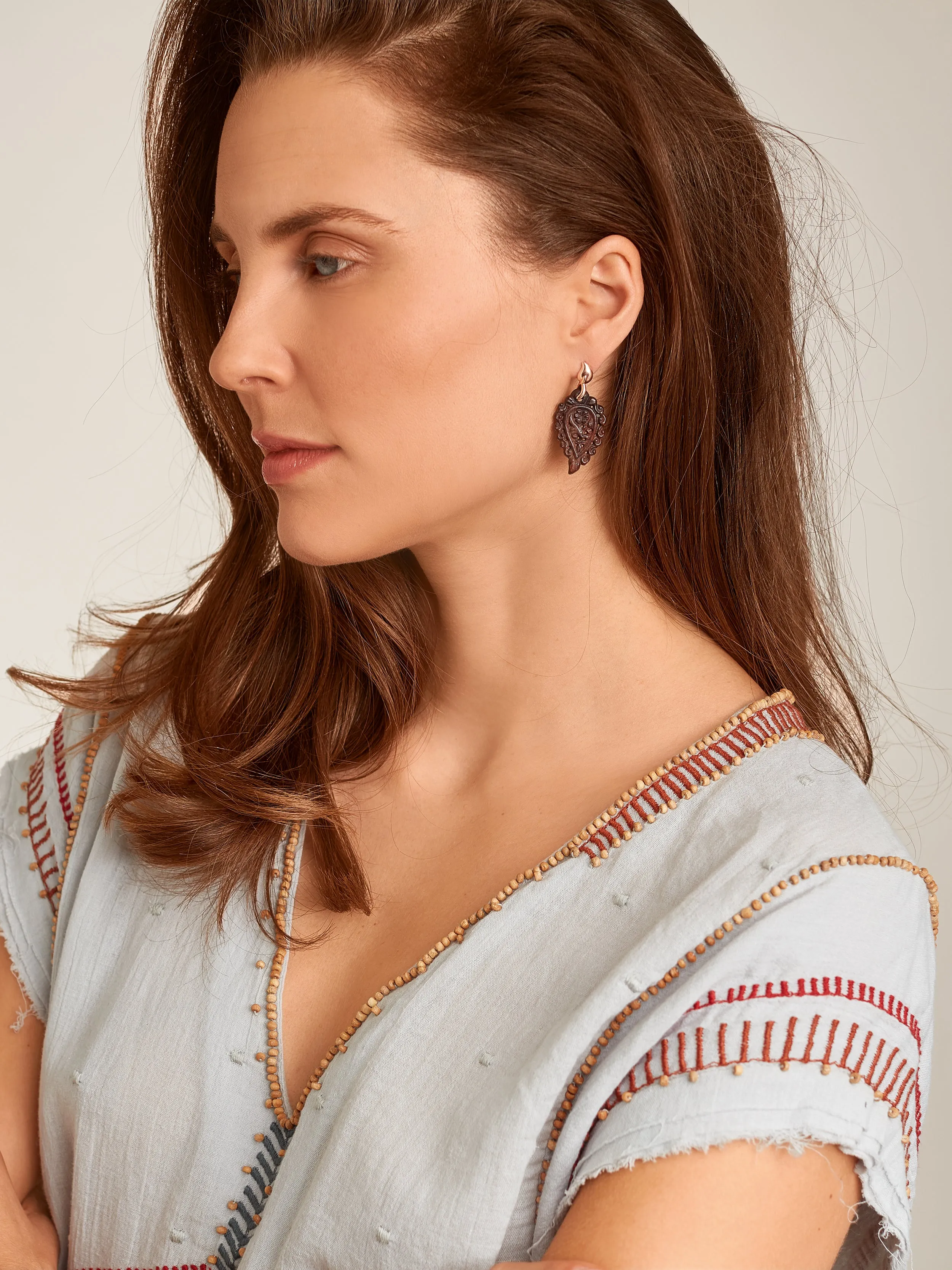 Earrings INDIA Snakewood