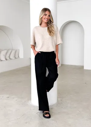 Ebonie Knit Tee - Natural
