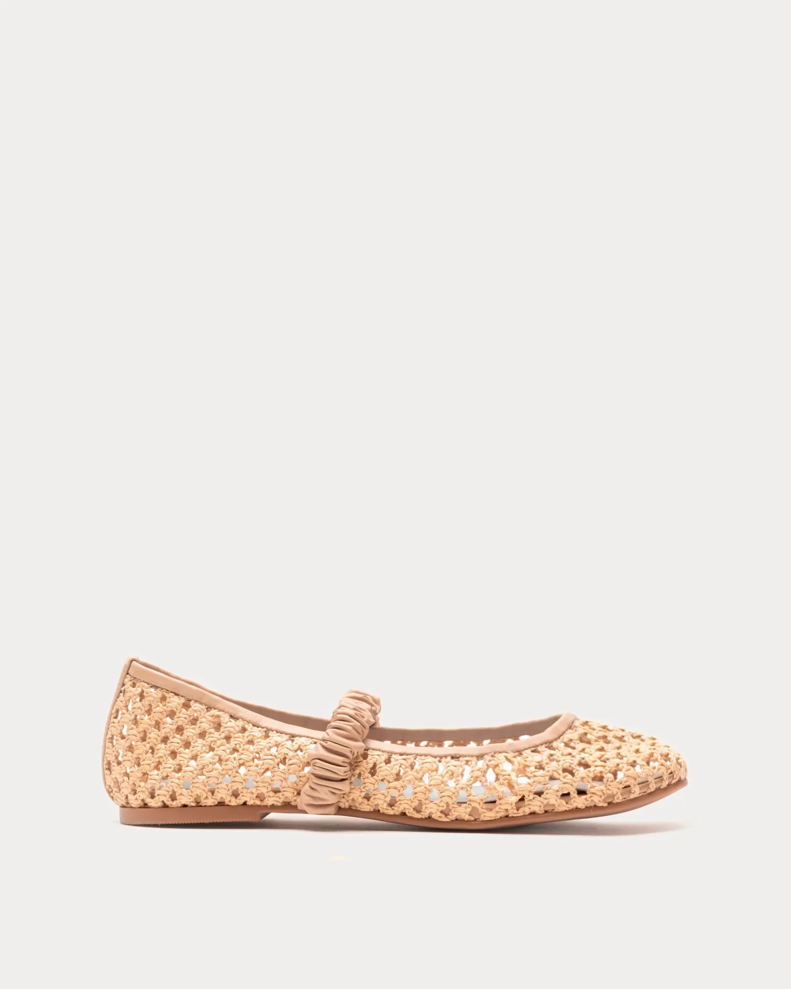 Ella Raffia Ballet Flat - Natural