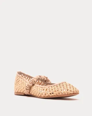 Ella Raffia Ballet Flat - Natural