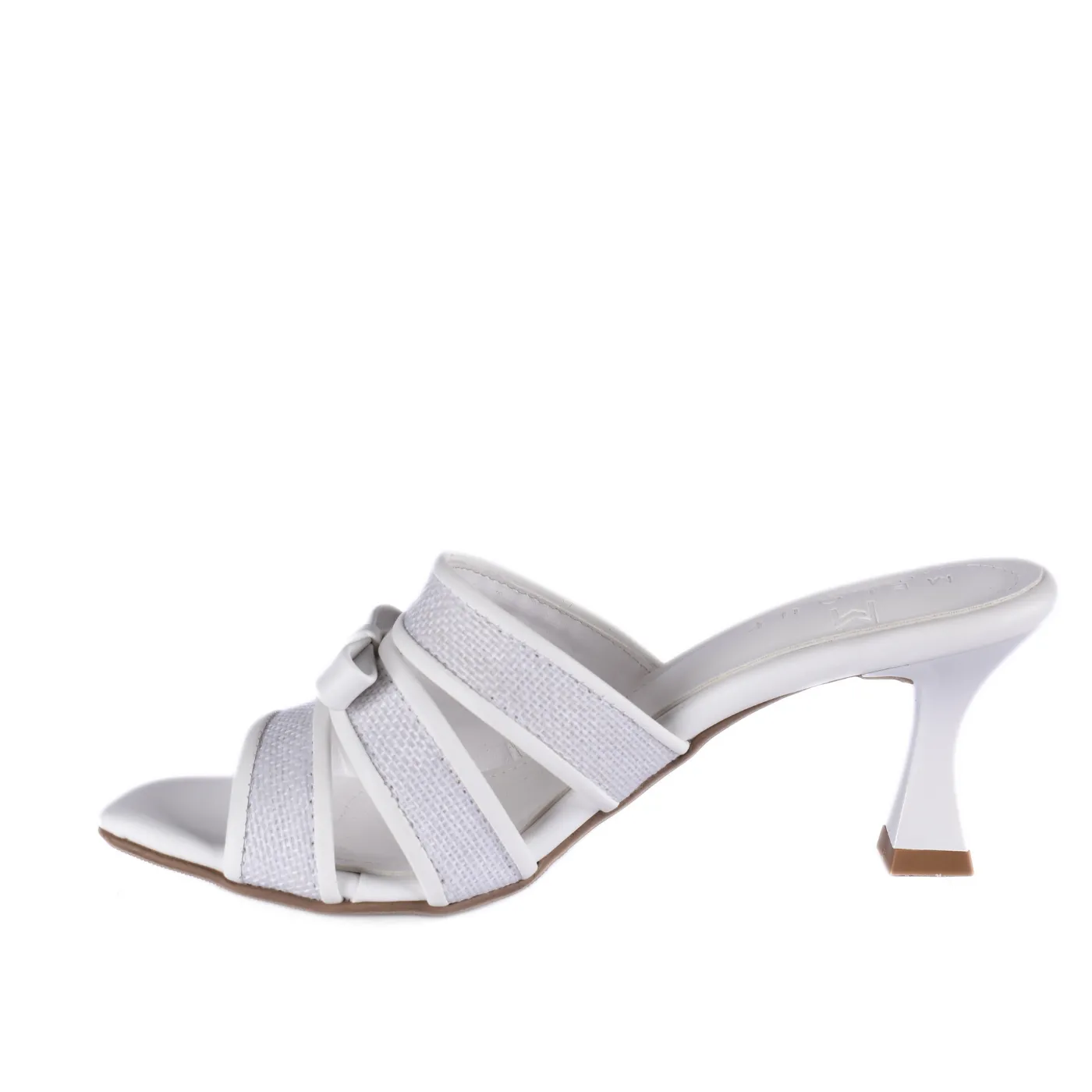Embossed Leather Heel Slipper