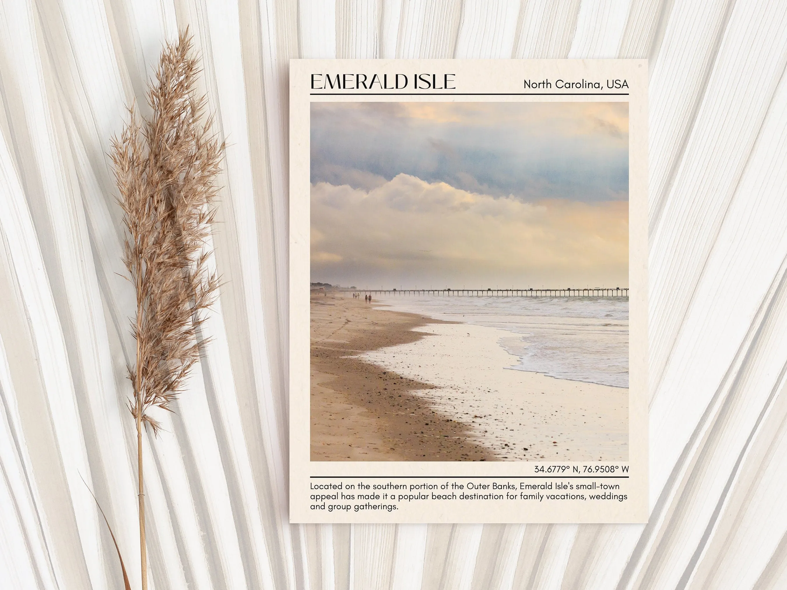 Emerald Isle Wall Canvas, North Carolina, USA