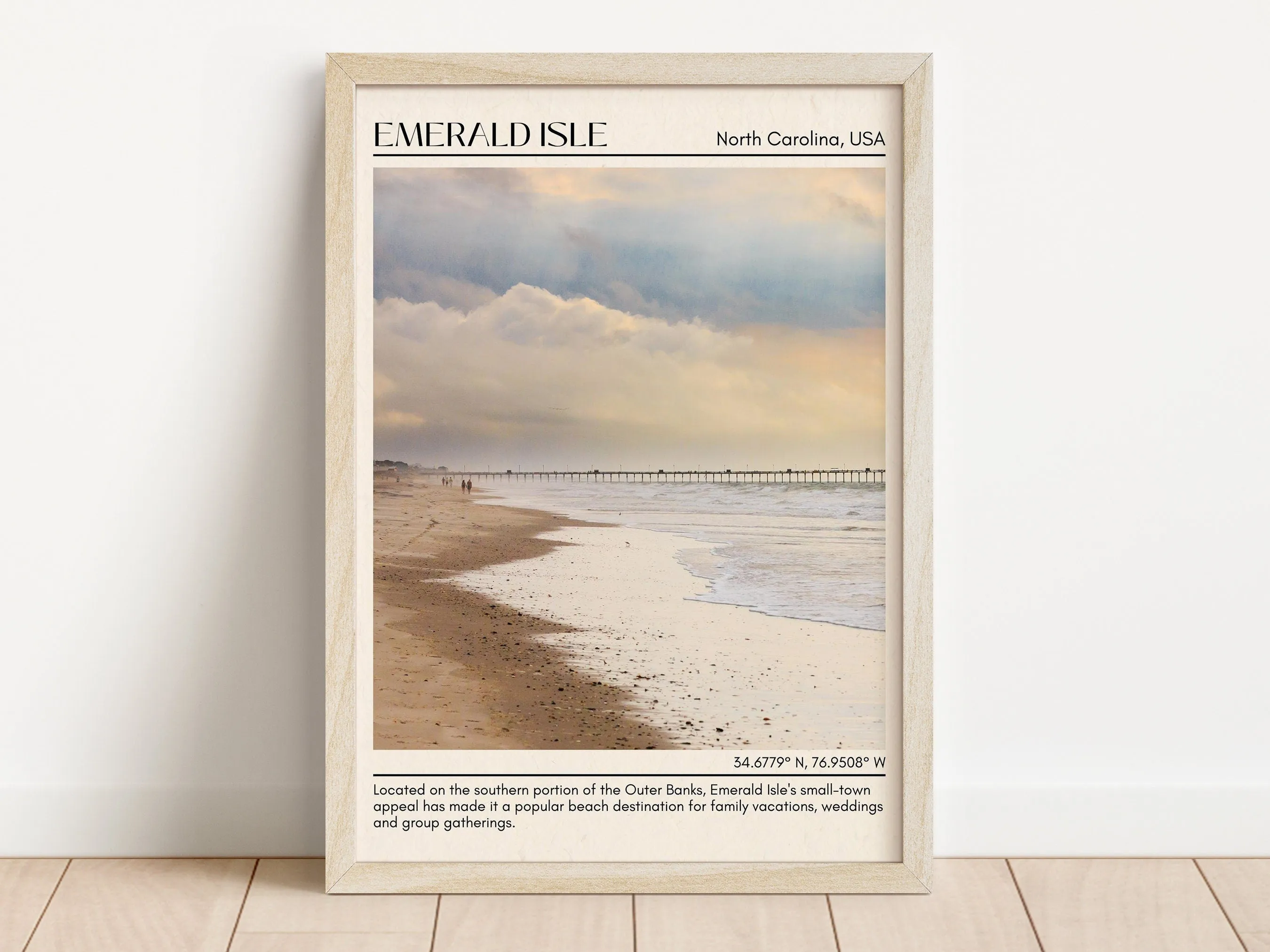 Emerald Isle Wall Canvas, North Carolina, USA