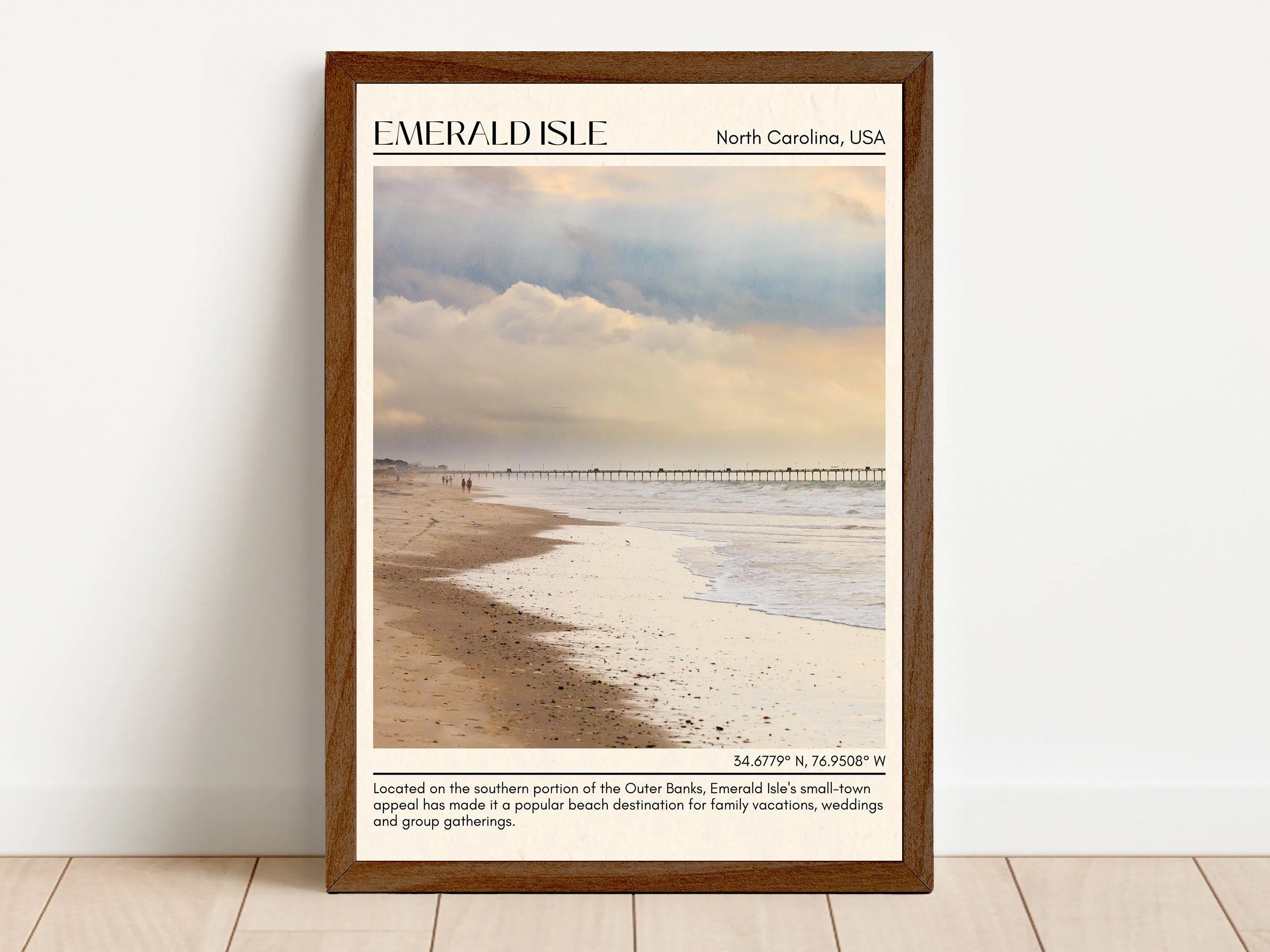 Emerald Isle Wall Canvas, North Carolina, USA