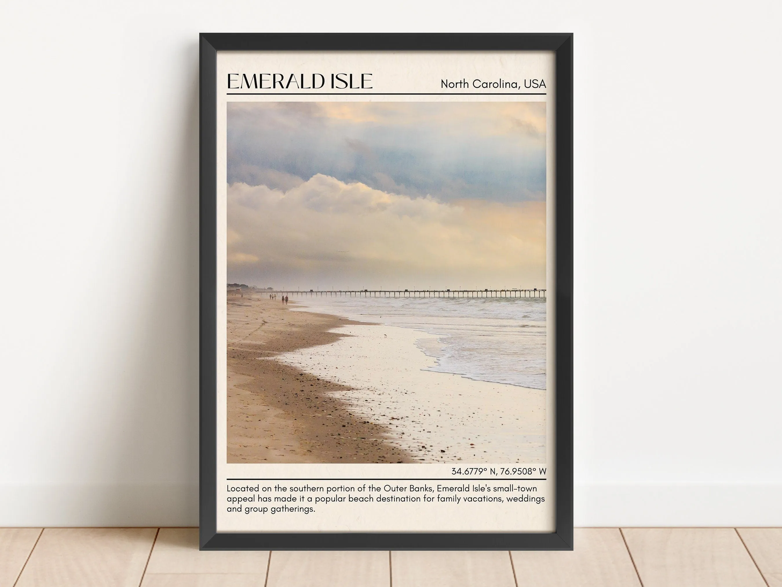 Emerald Isle Wall Canvas, North Carolina, USA