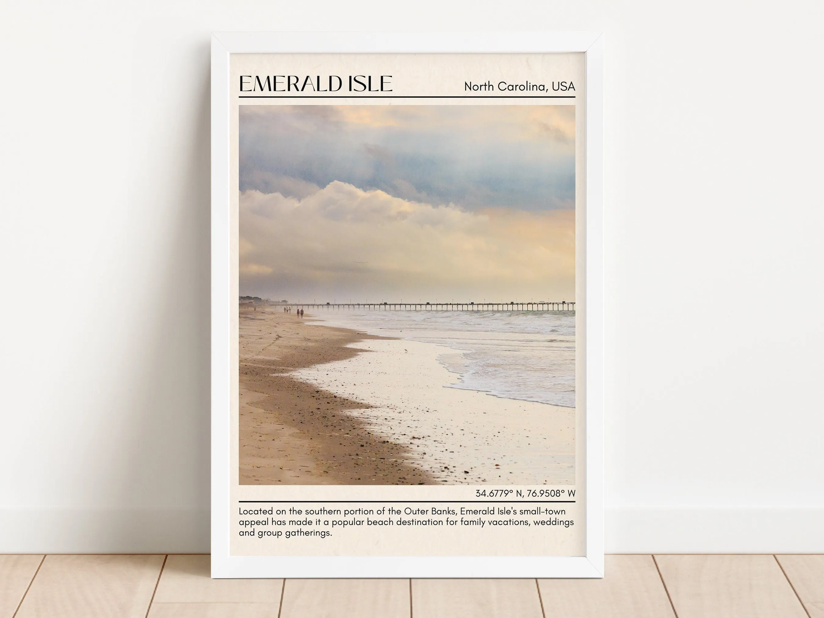 Emerald Isle Wall Canvas, North Carolina, USA