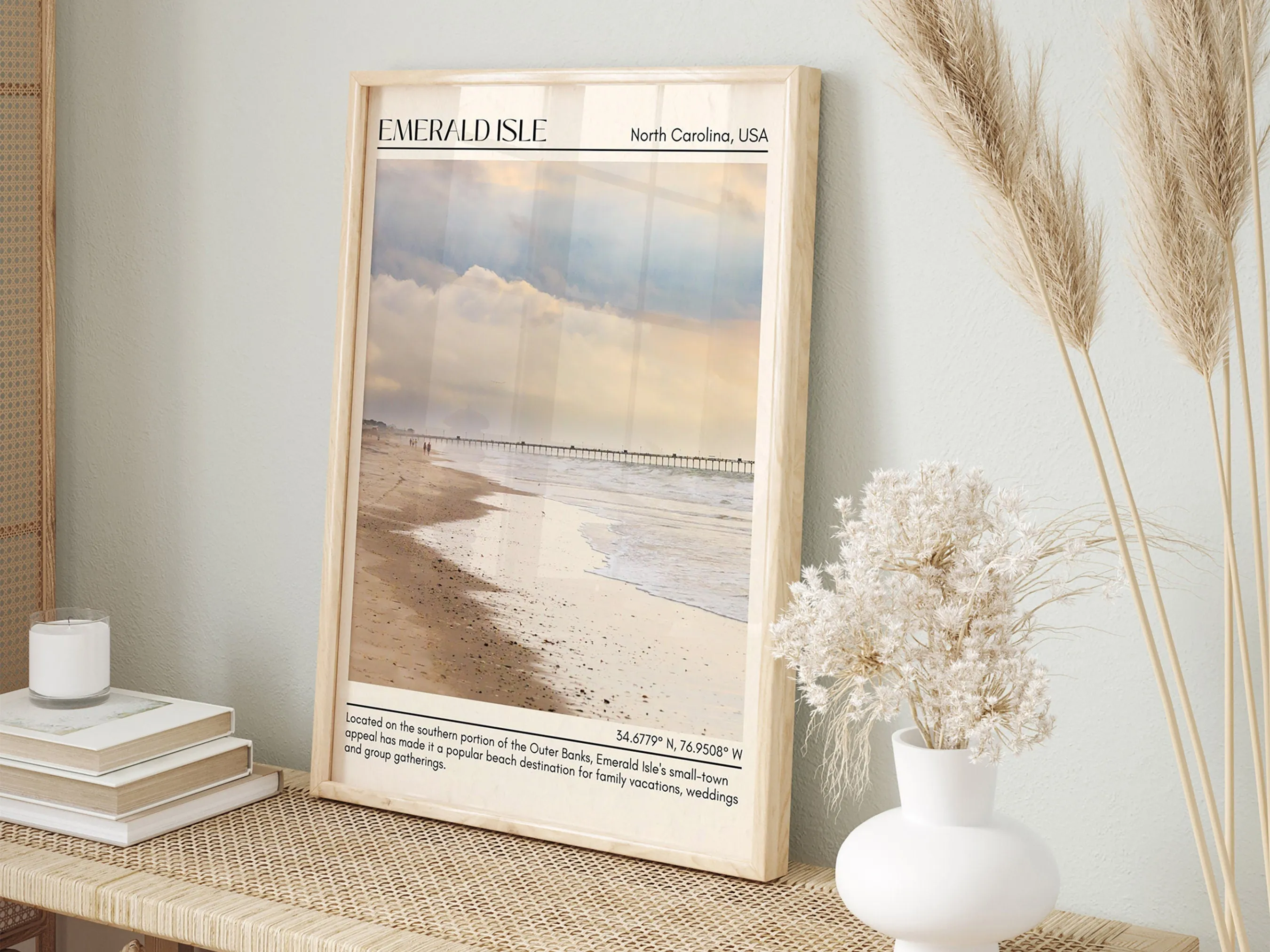 Emerald Isle Wall Canvas, North Carolina, USA