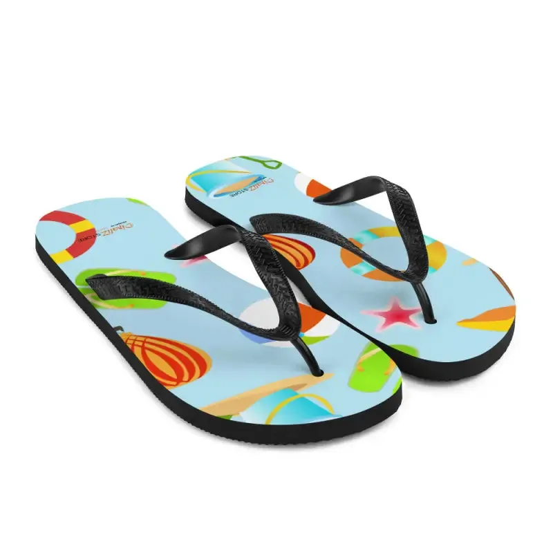 Epic Summer Slip Resistant Beach Print Flip Flops
