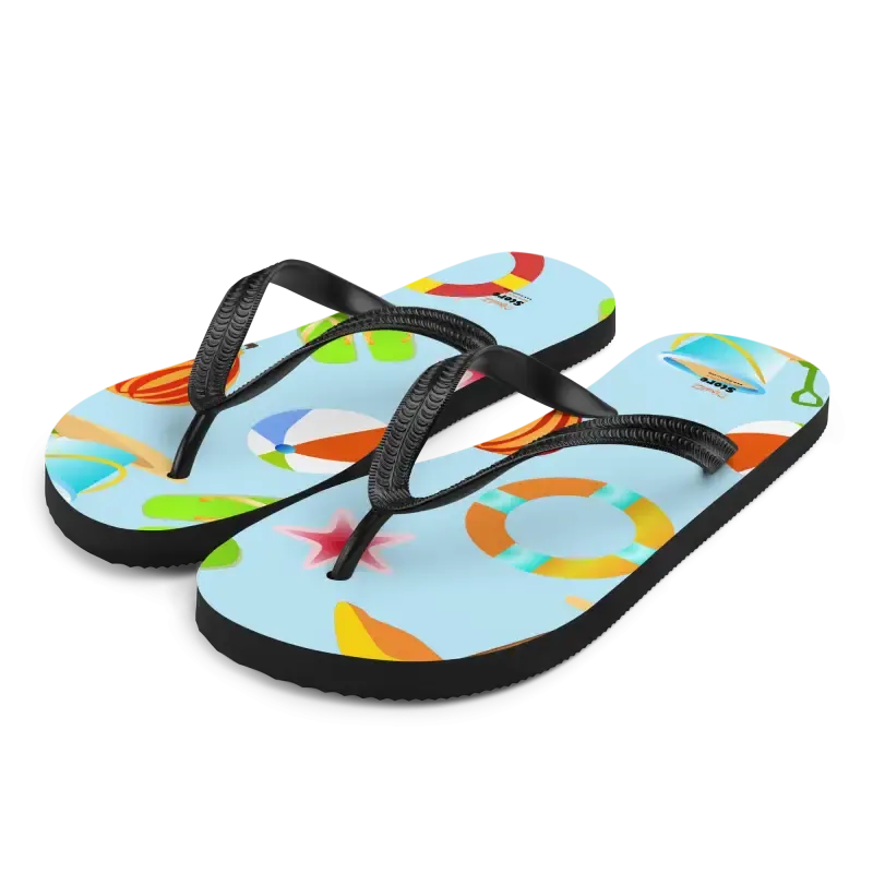 Epic Summer Slip Resistant Beach Print Flip Flops