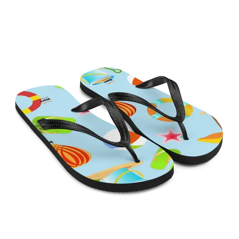 Epic Summer Slip Resistant Beach Print Flip Flops