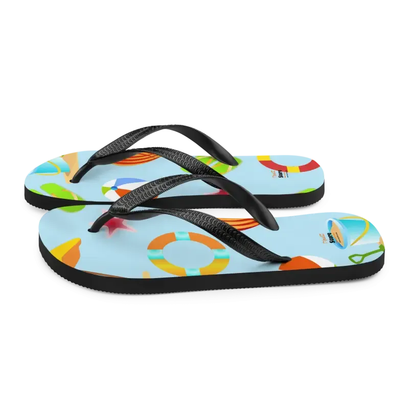 Epic Summer Slip Resistant Beach Print Flip Flops