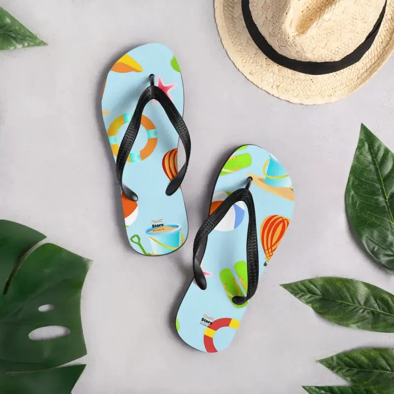 Epic Summer Slip Resistant Beach Print Flip Flops