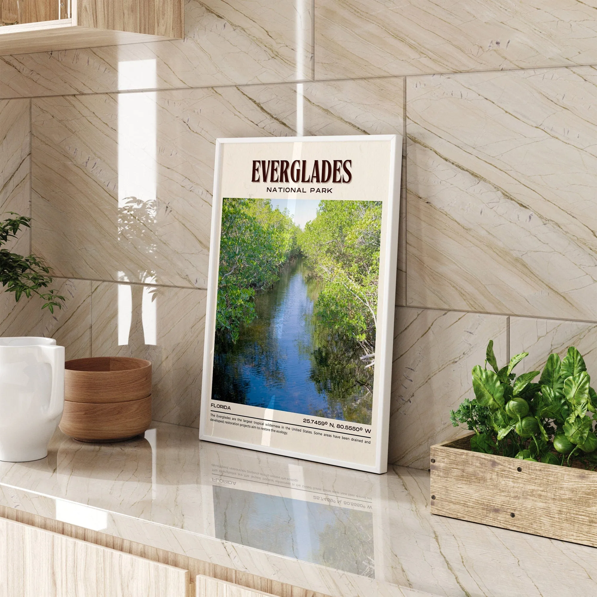 Everglades National Park Vintage Wall Art, Florida, USA