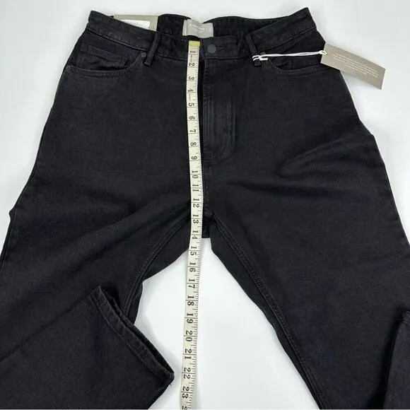 Everlane Women's NWT Black The Curvy Cheeky Minimalist Jean W32 Crop/L26