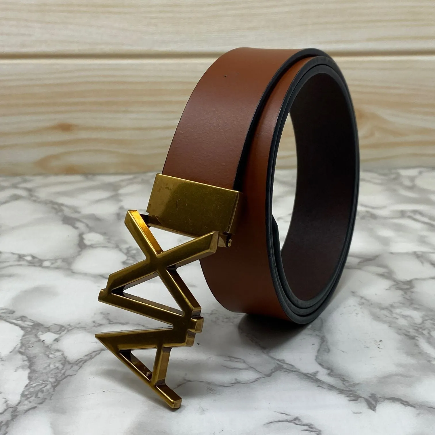 Fashionable AIX Leather Strap Belt -UniqueandClassy