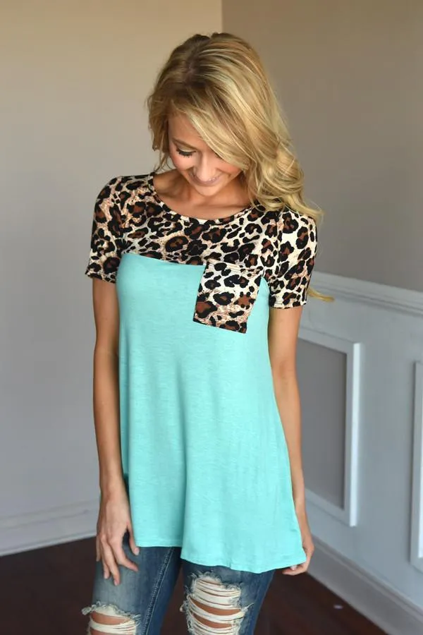 Find Your Peace Top ~ Mint