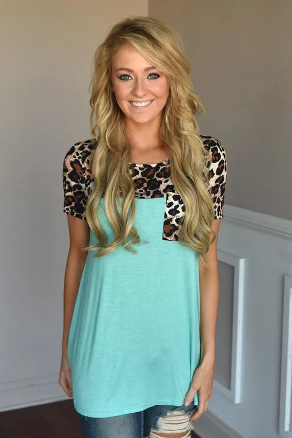 Find Your Peace Top ~ Mint