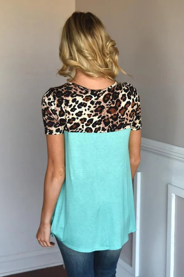 Find Your Peace Top ~ Mint