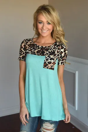 Find Your Peace Top ~ Mint