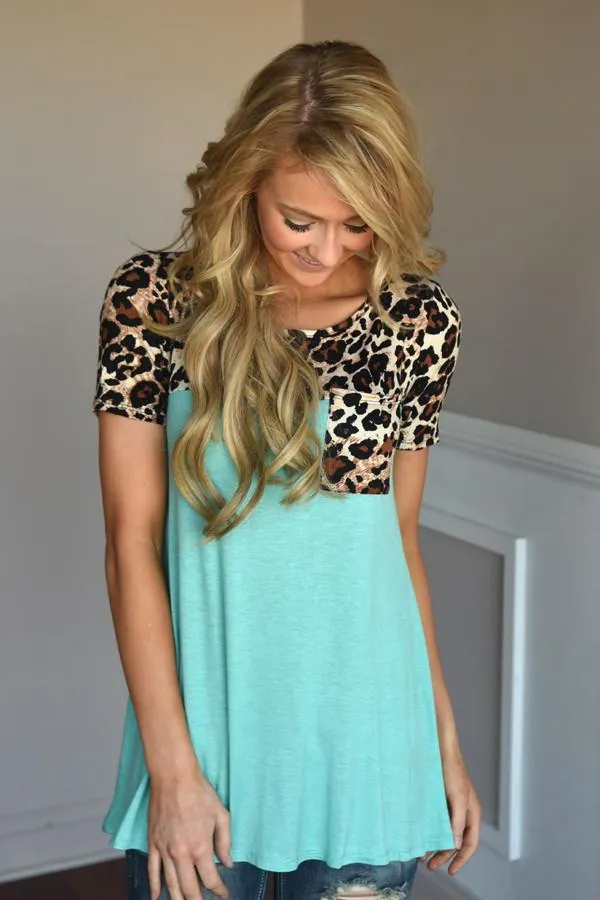 Find Your Peace Top ~ Mint