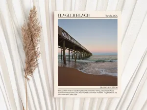 Flagler Beach Wall Canvas, Florida, USA