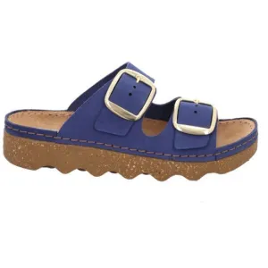 'Foggia-D' women's slide homeslipper - blue