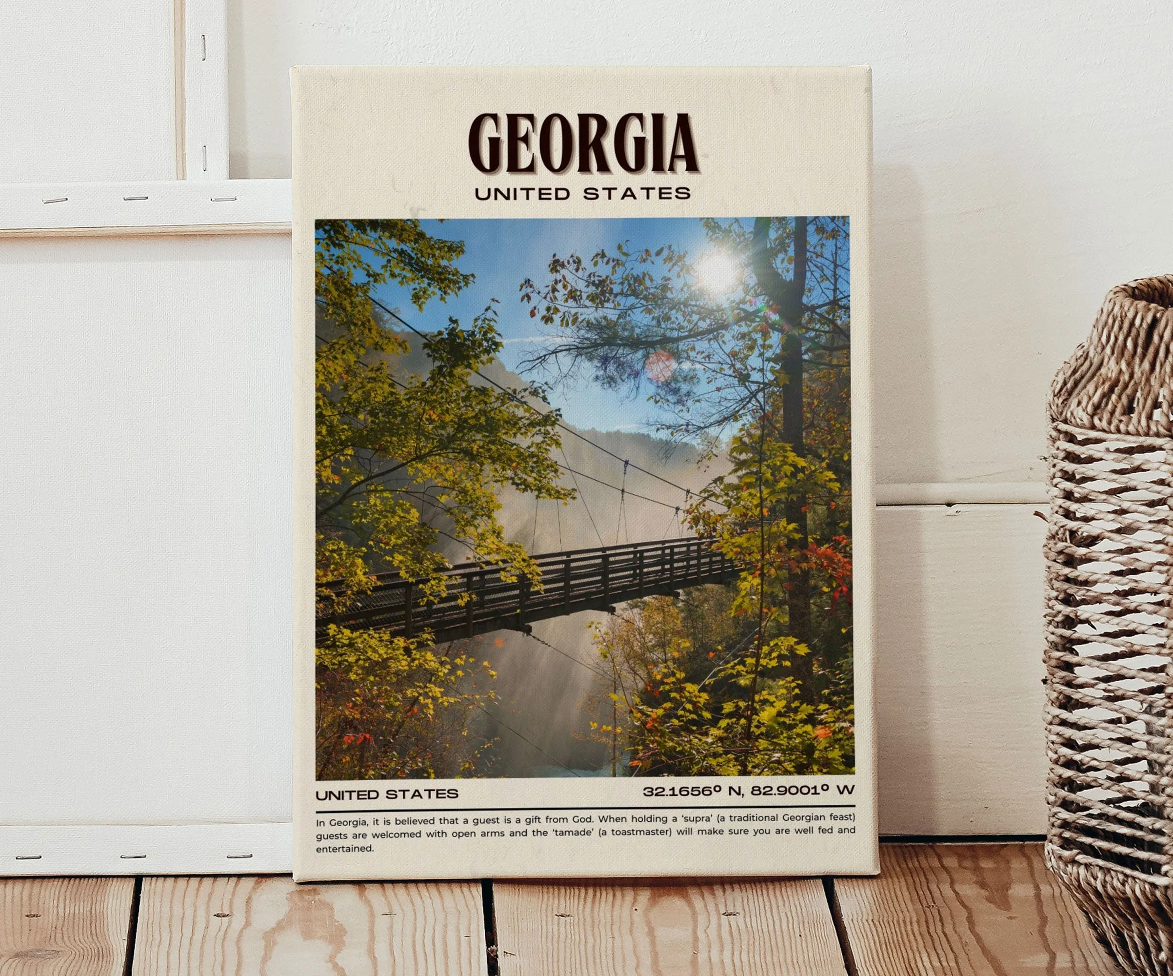 Georgia Vintage Wall Art, USA