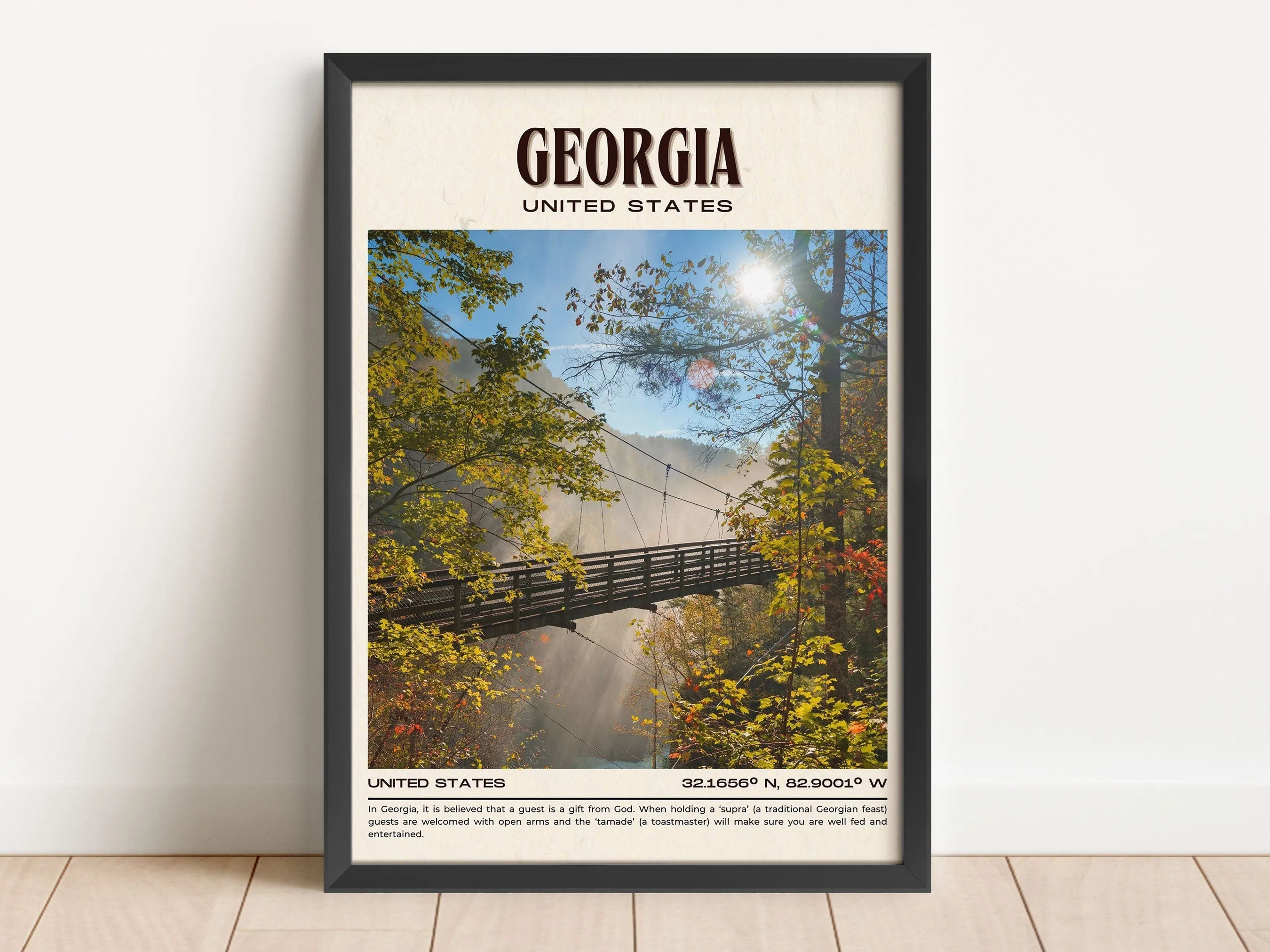Georgia Vintage Wall Art, USA