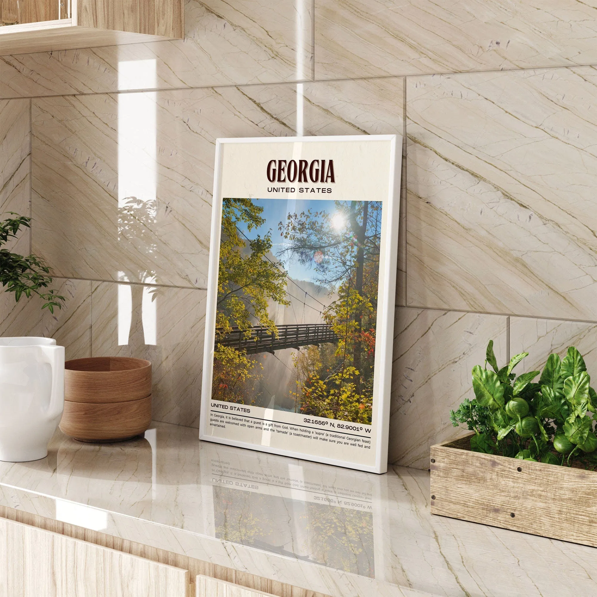Georgia Vintage Wall Art, USA