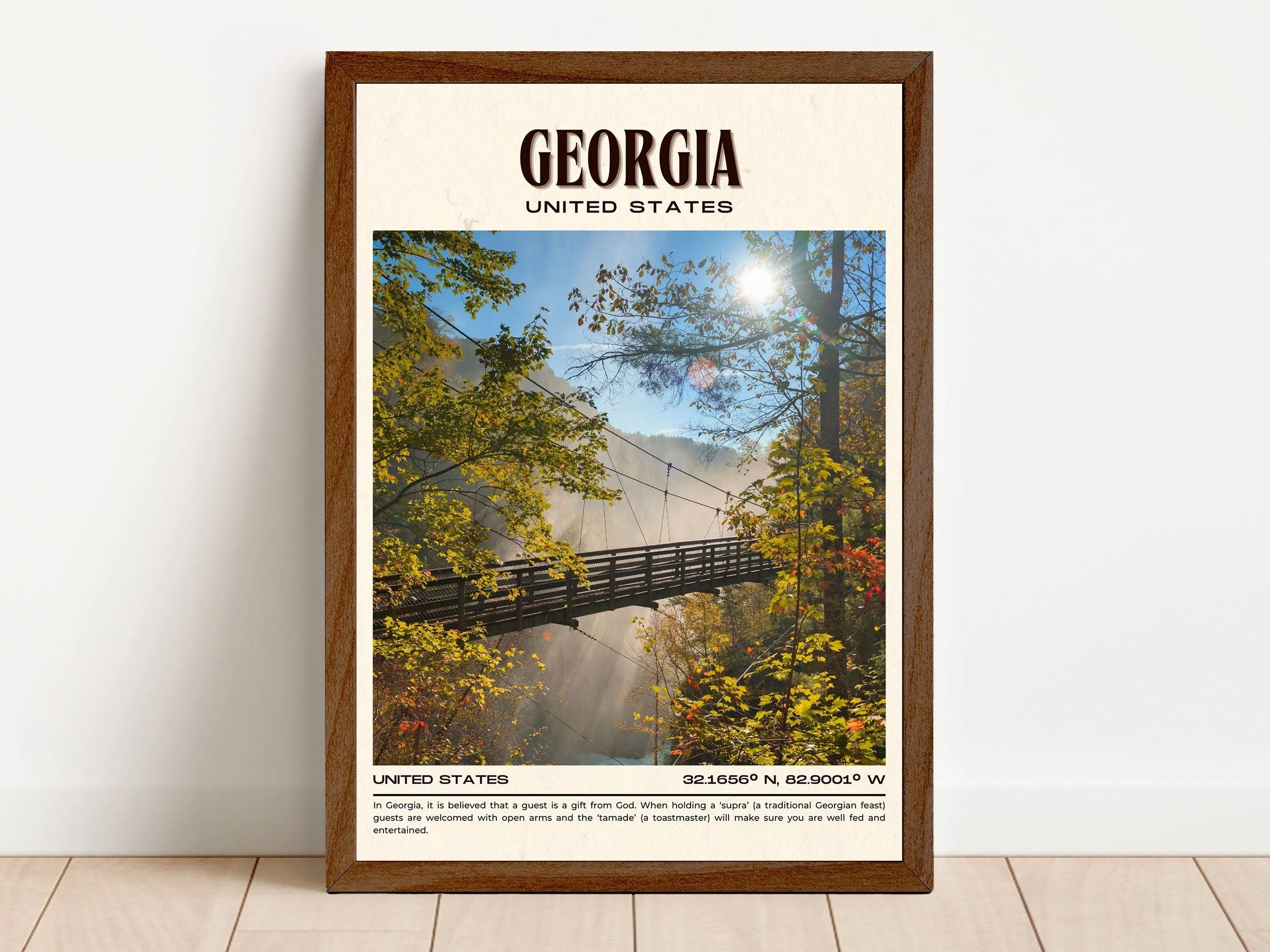 Georgia Vintage Wall Art, USA