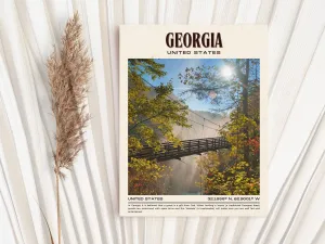 Georgia Vintage Wall Art, USA