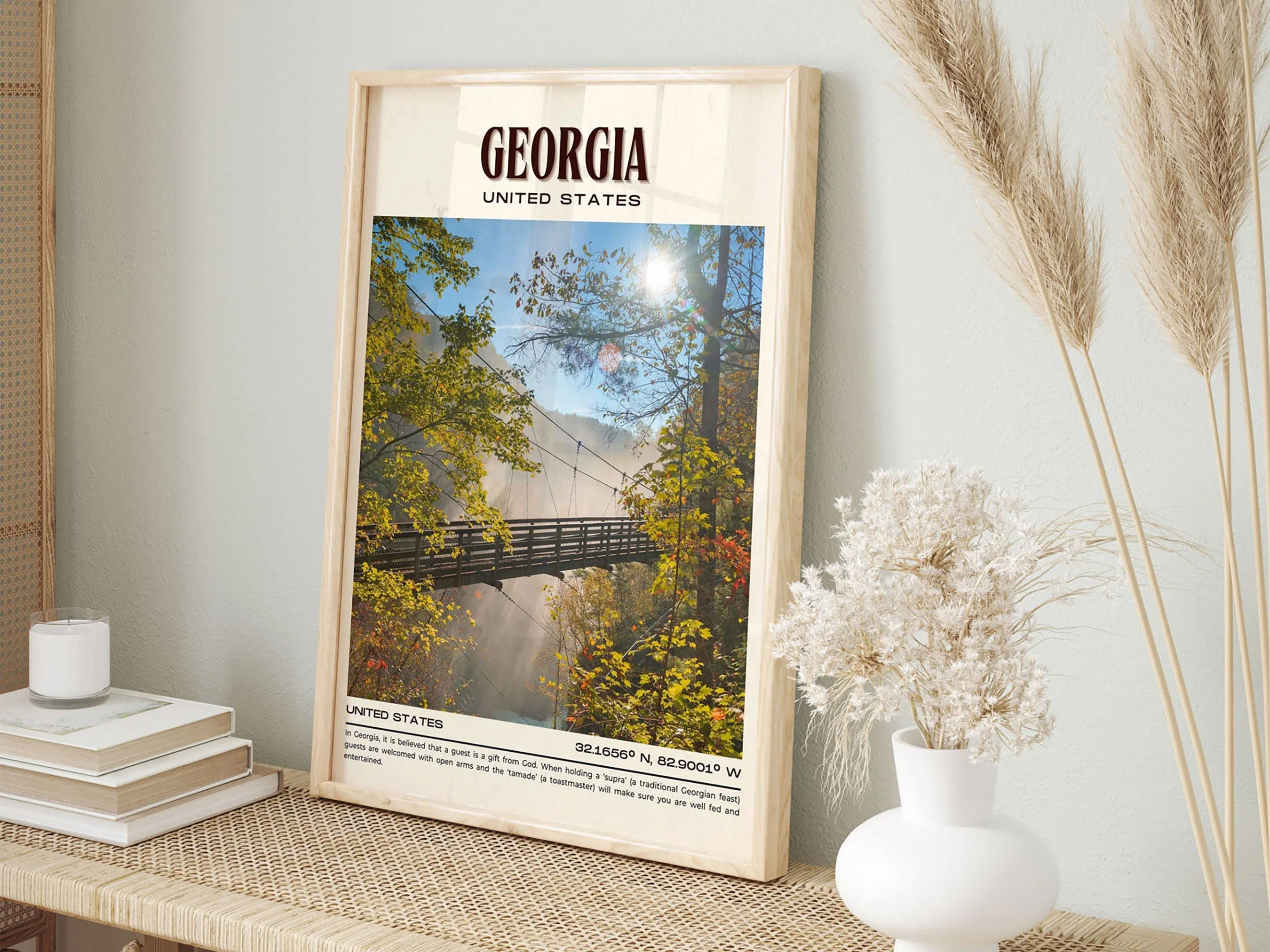 Georgia Vintage Wall Art, USA