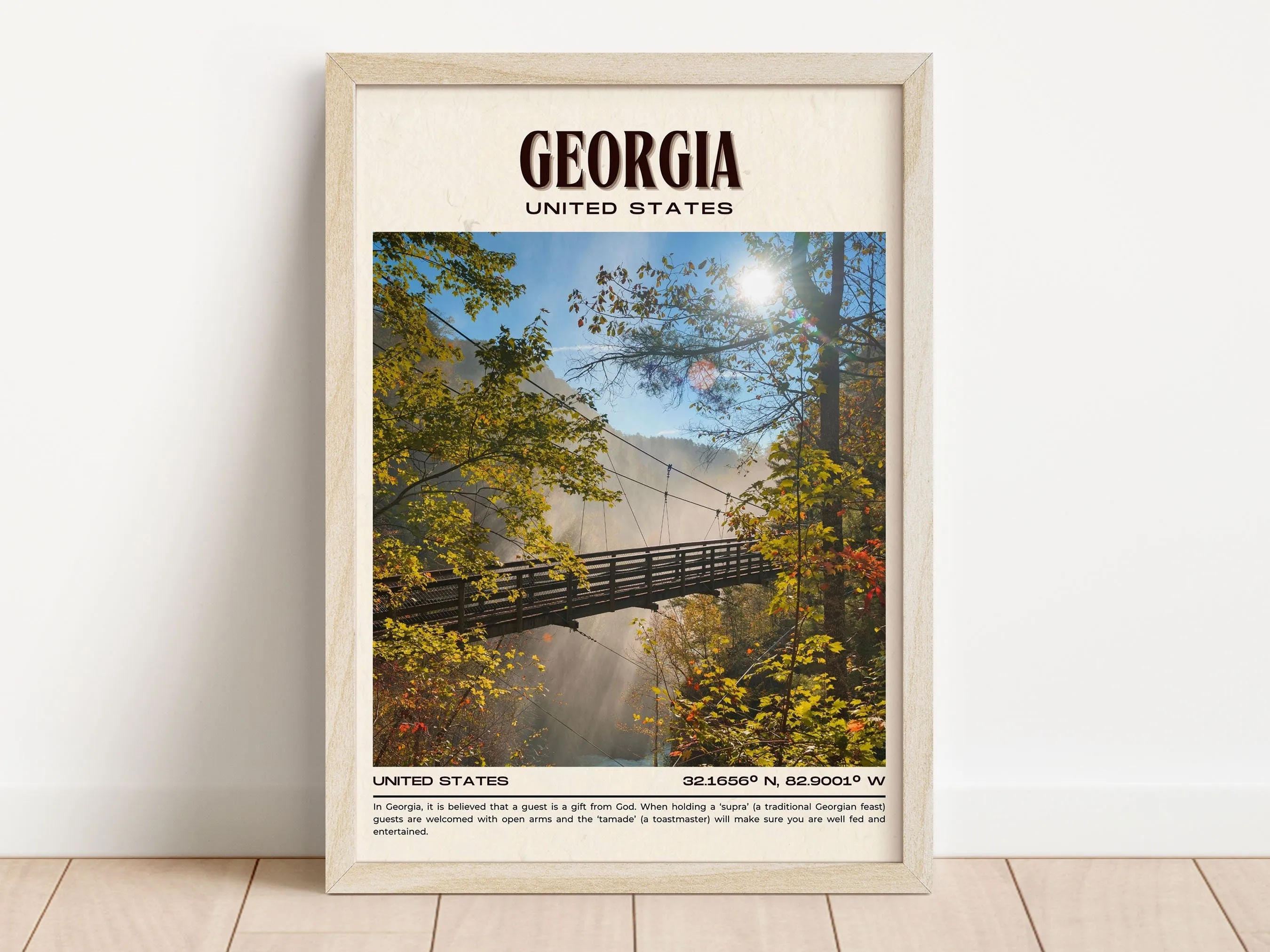Georgia Vintage Wall Art, USA