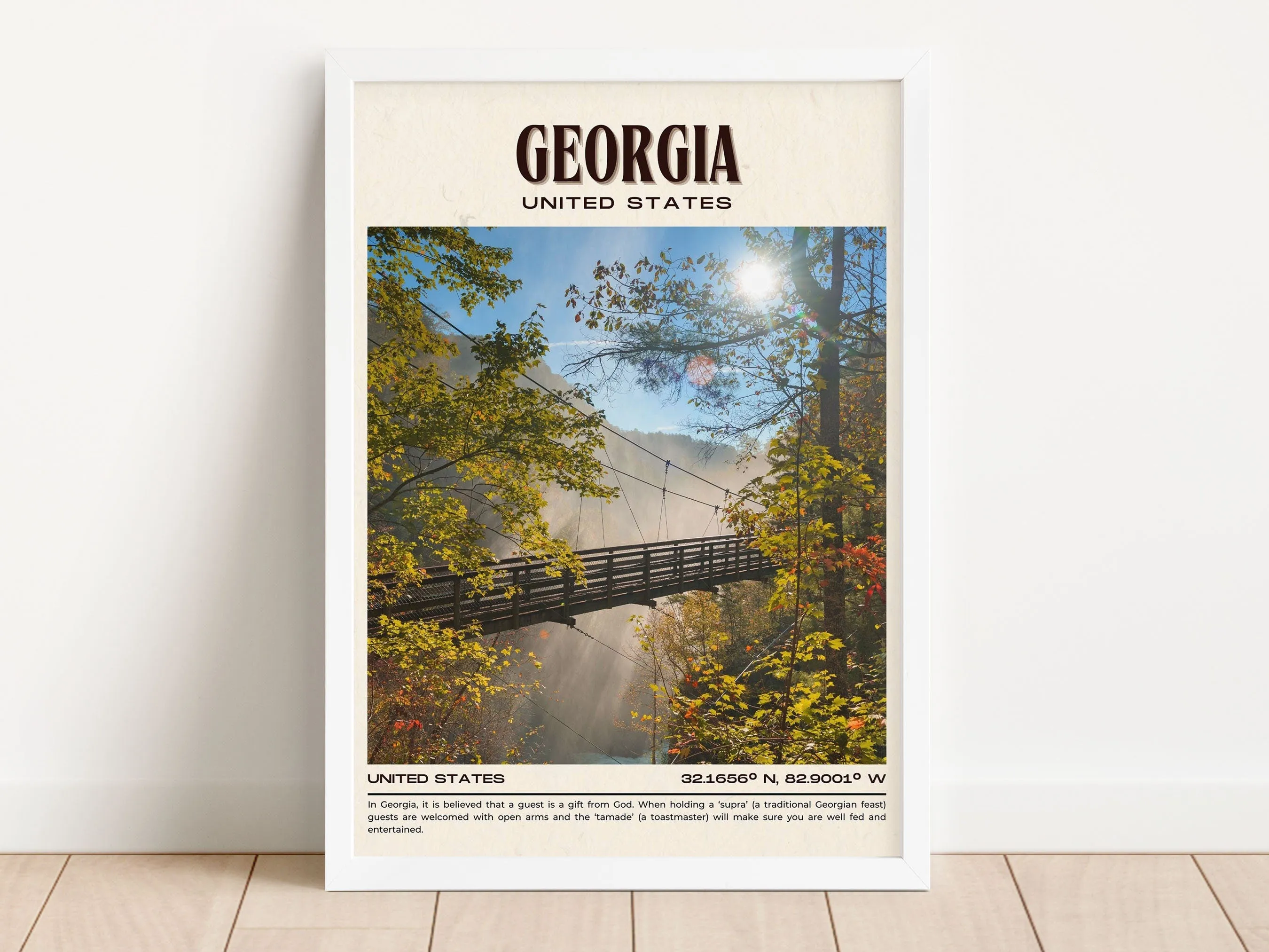 Georgia Vintage Wall Art, USA