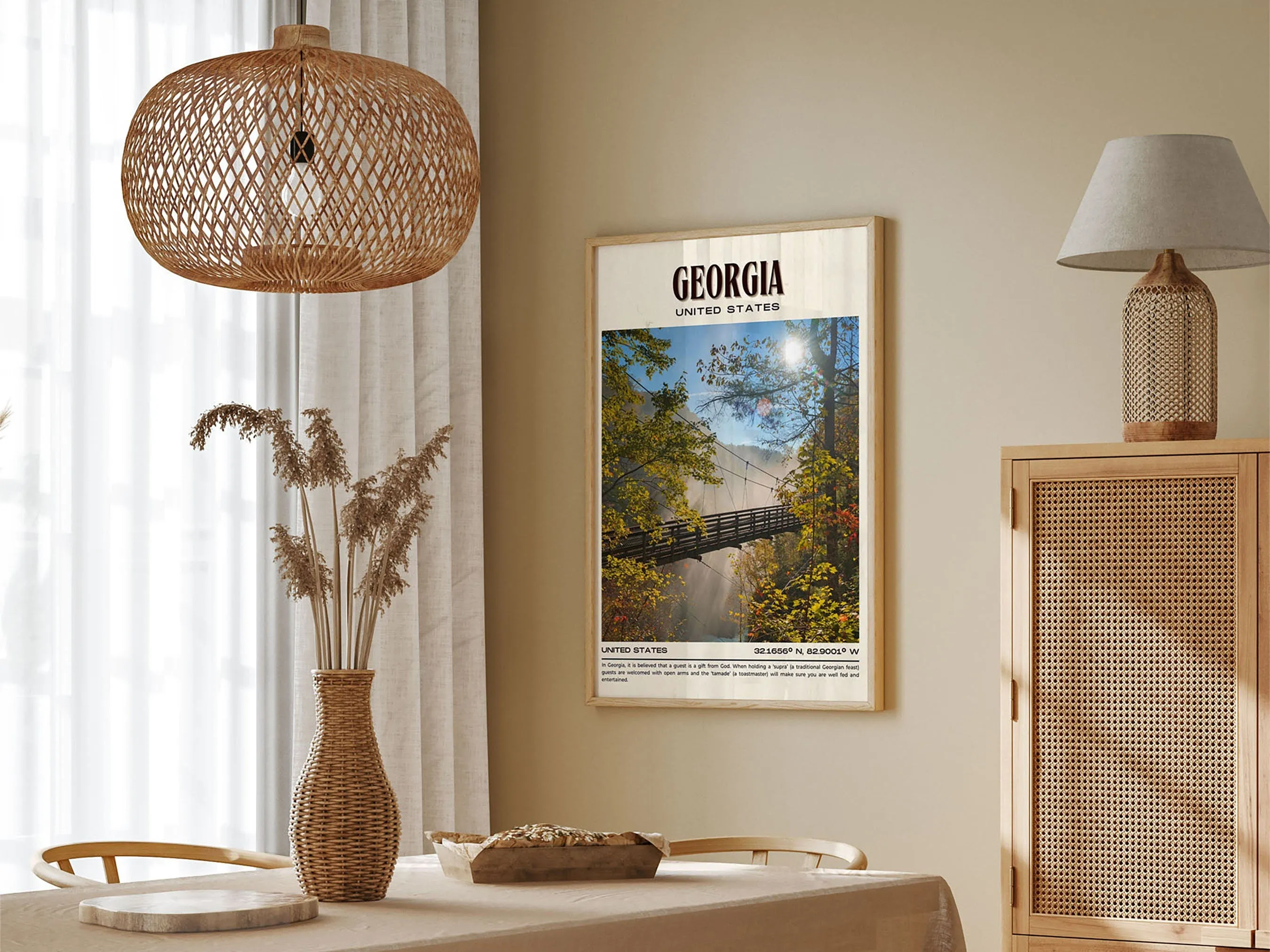 Georgia Vintage Wall Art, USA