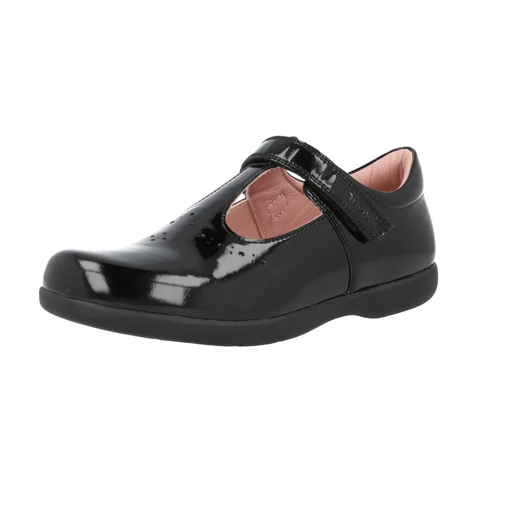 Geox Naimara Black Ballet Flats for Girls