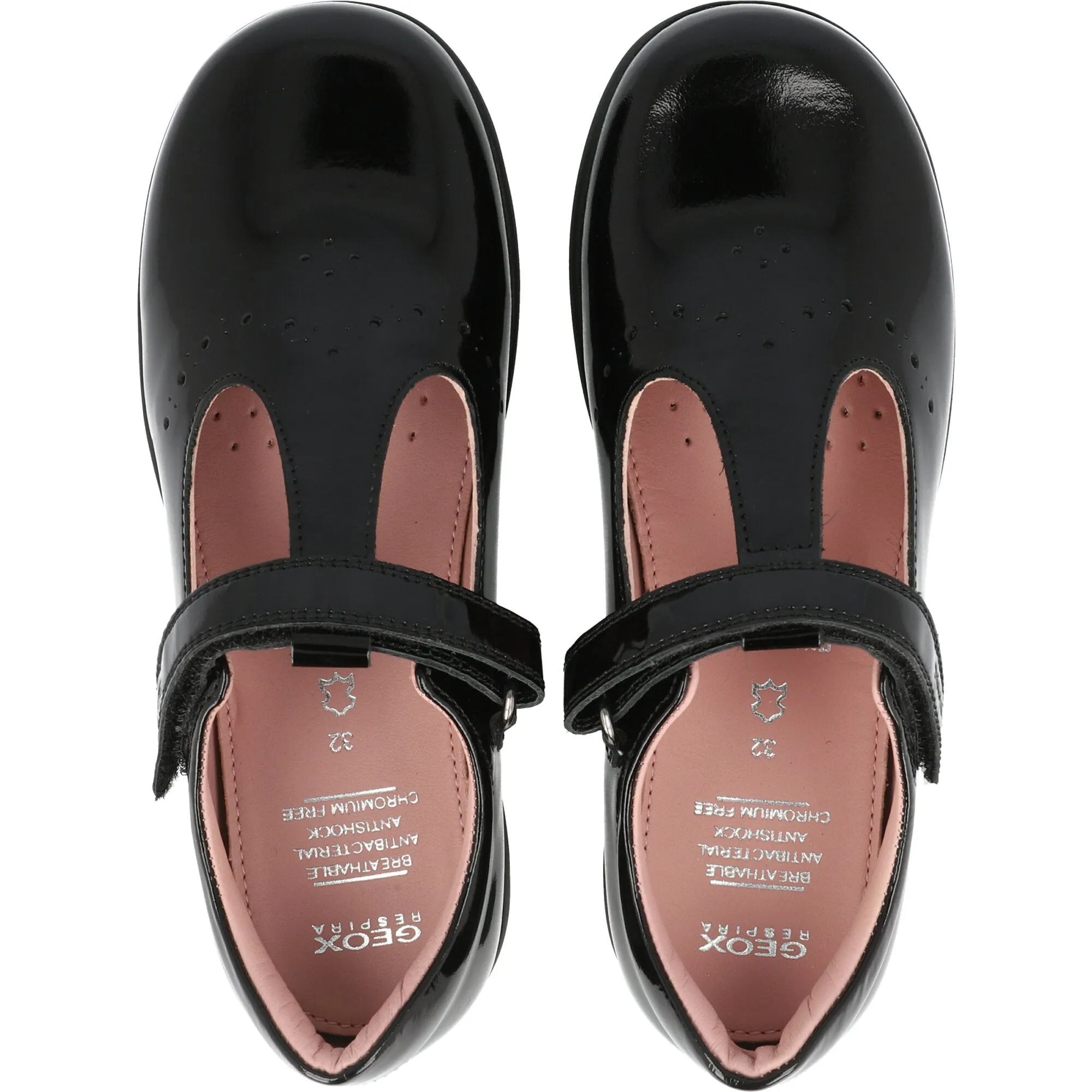 Geox Naimara Black Ballet Flats for Girls