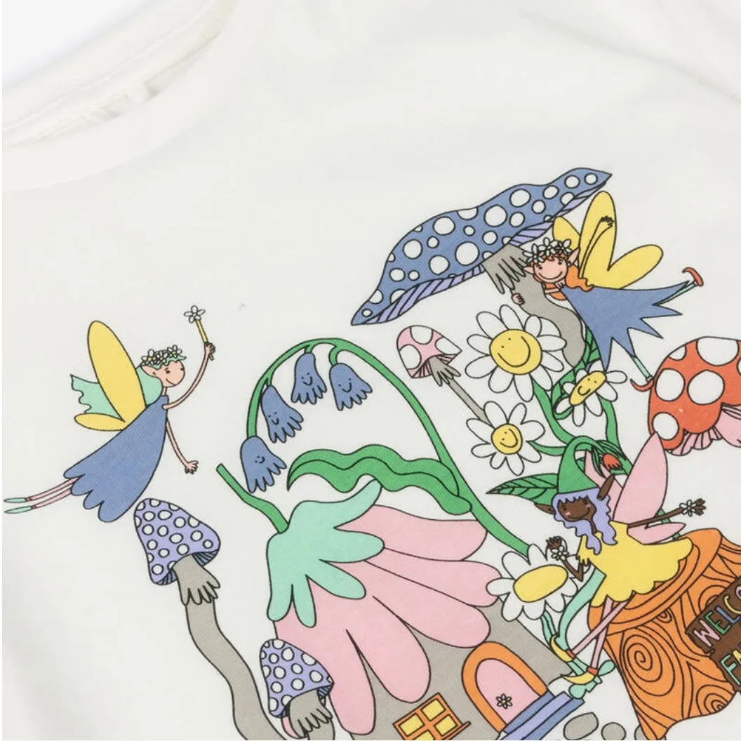 GIRL SS T-SHIRT WITH FAIRYLAND PRINT