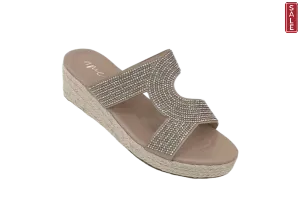 Glitz Wedge nude