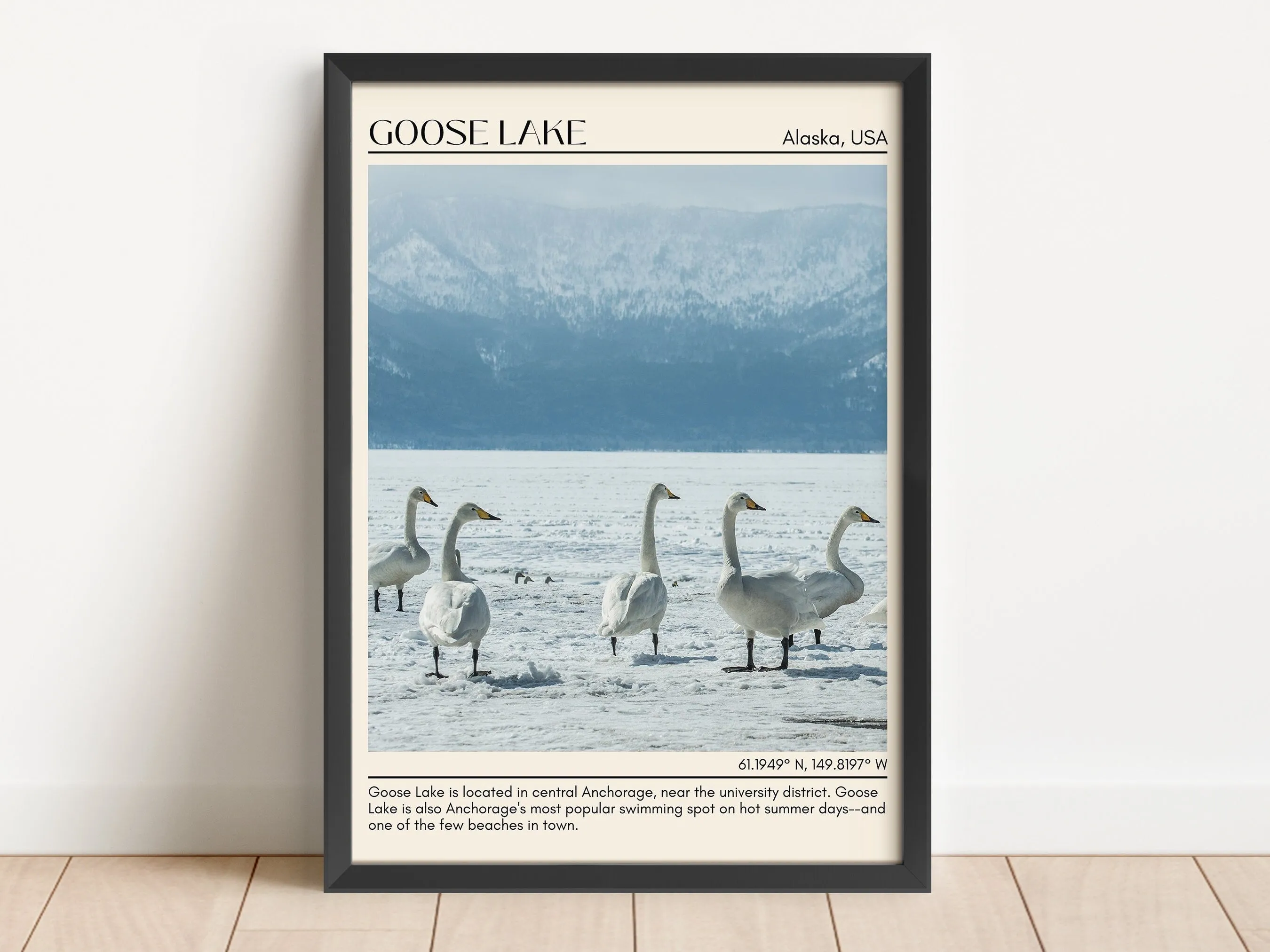 Goose Lake Wall Art Canvas, USA