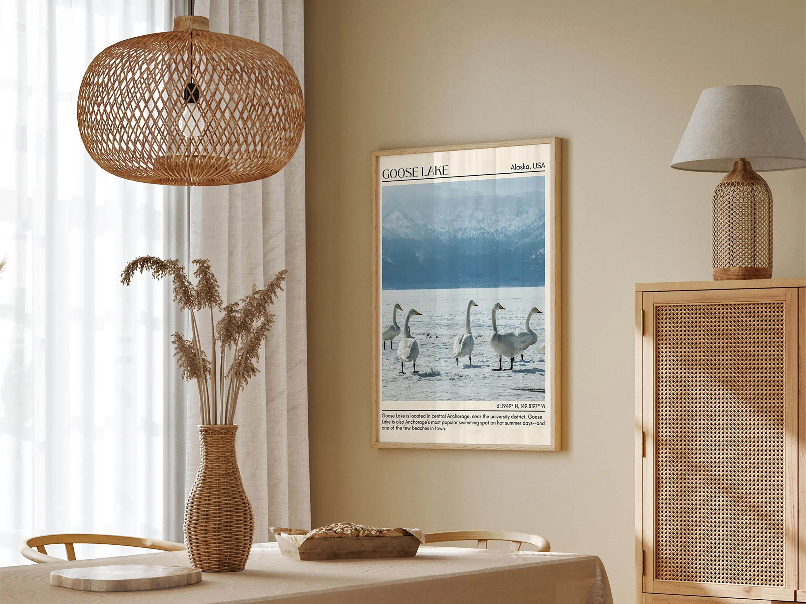 Goose Lake Wall Art Canvas, USA
