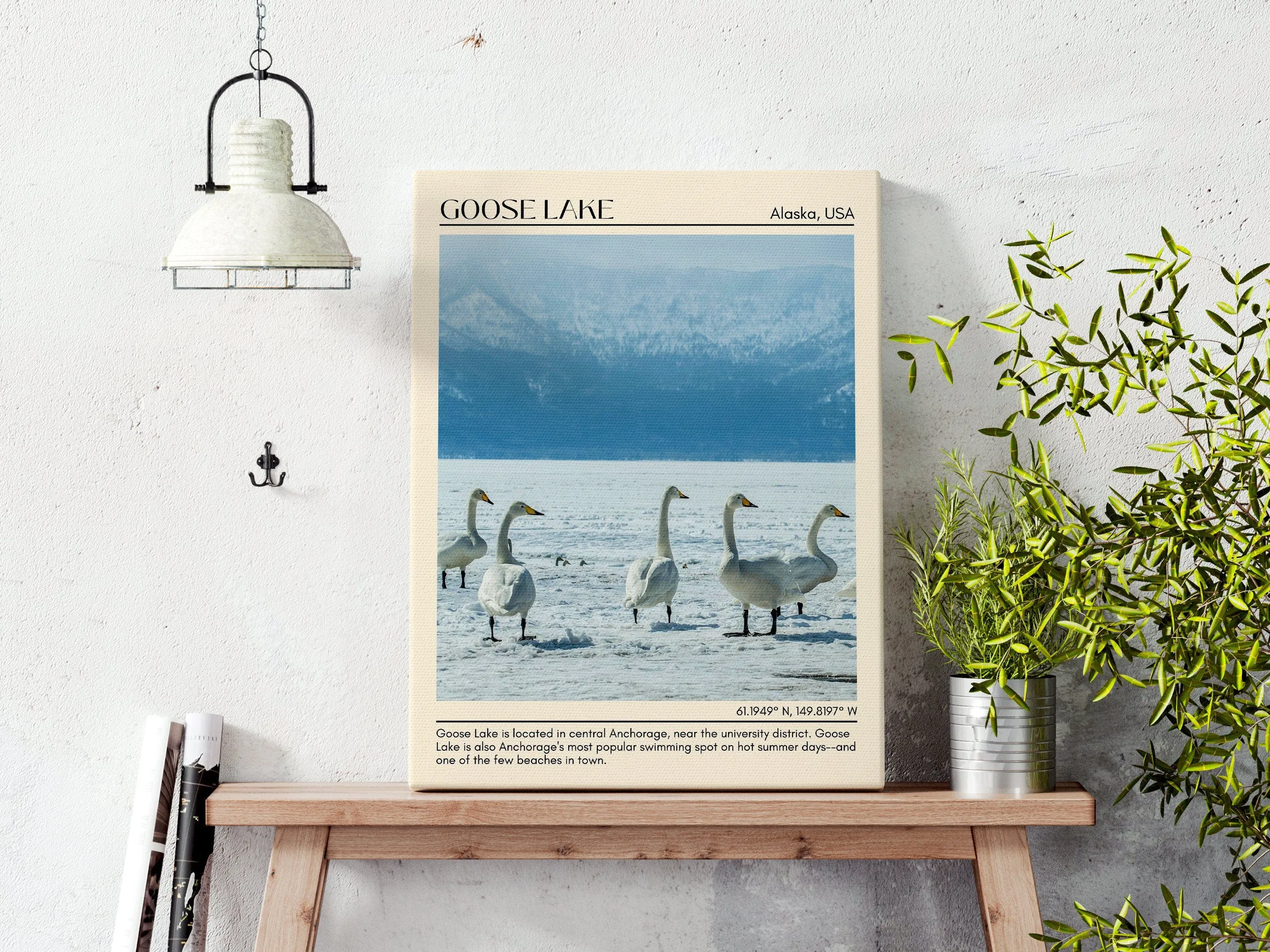 Goose Lake Wall Art Canvas, USA