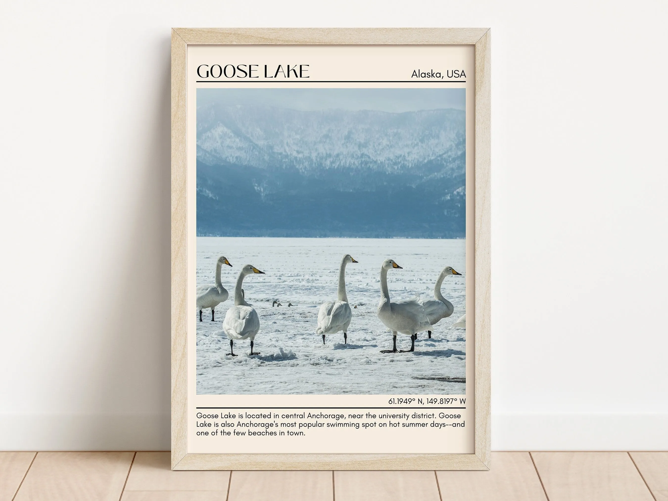 Goose Lake Wall Art Canvas, USA
