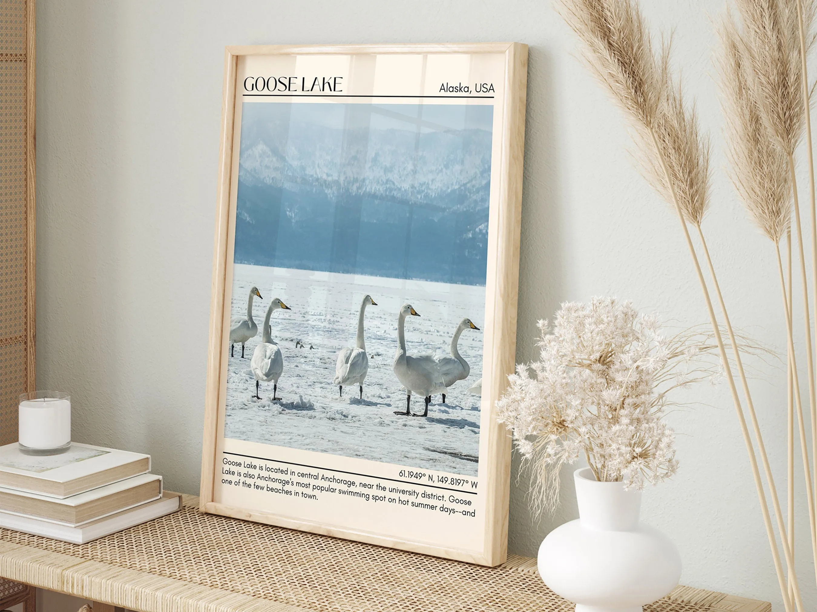 Goose Lake Wall Art Canvas, USA