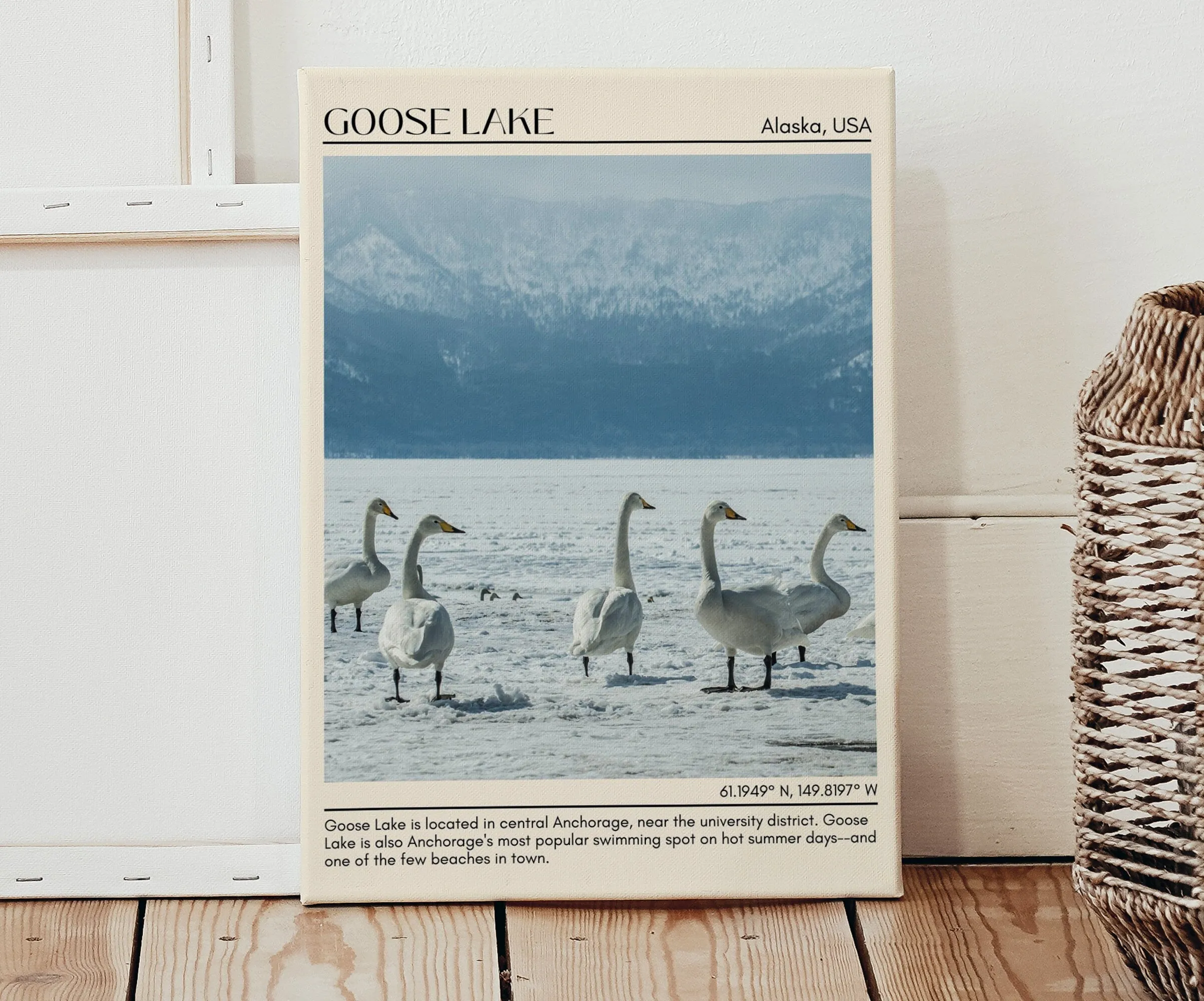 Goose Lake Wall Art Canvas, USA