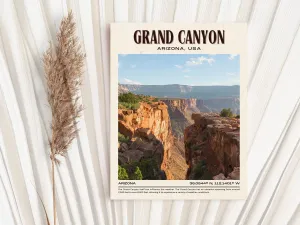 Grand Canyon Vintage Wall Art, Arizona, USA
