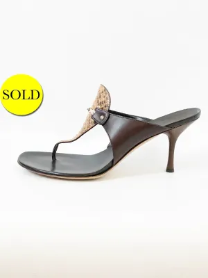 Gucci Python Thong Size 41 It (11 Us)